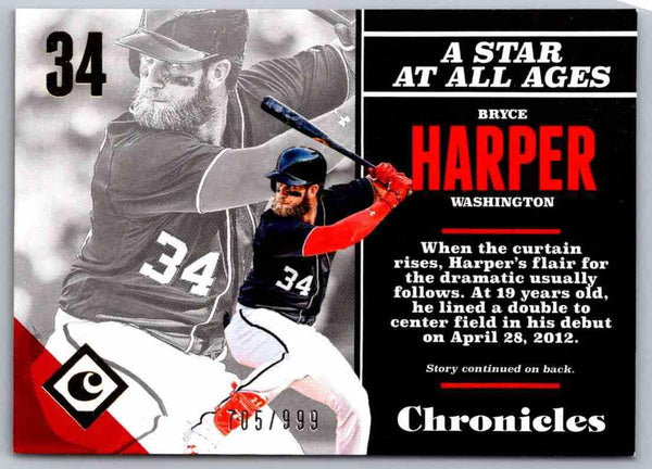 2017 Chronicles Bryce Harper #1 /999