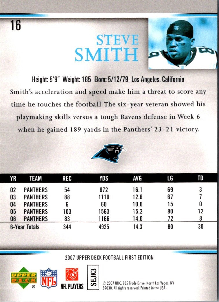 2007 Upper Deck First Edition Steve Smith