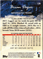 2017 Topps Gallery Brian Dozier #136
