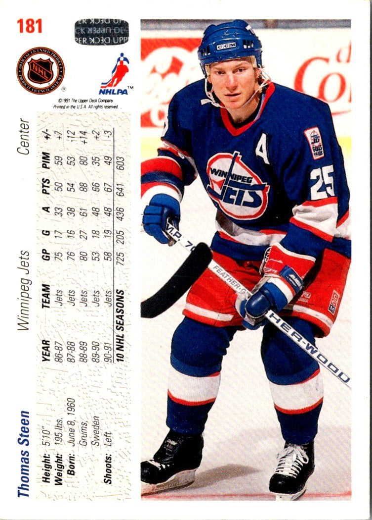 1991 Upper Deck Thomas Steen