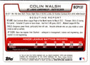 2012 Bowman Chrome Prospects Colin Walsh