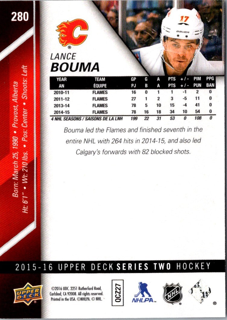 2015 Upper Deck Lance Bouma