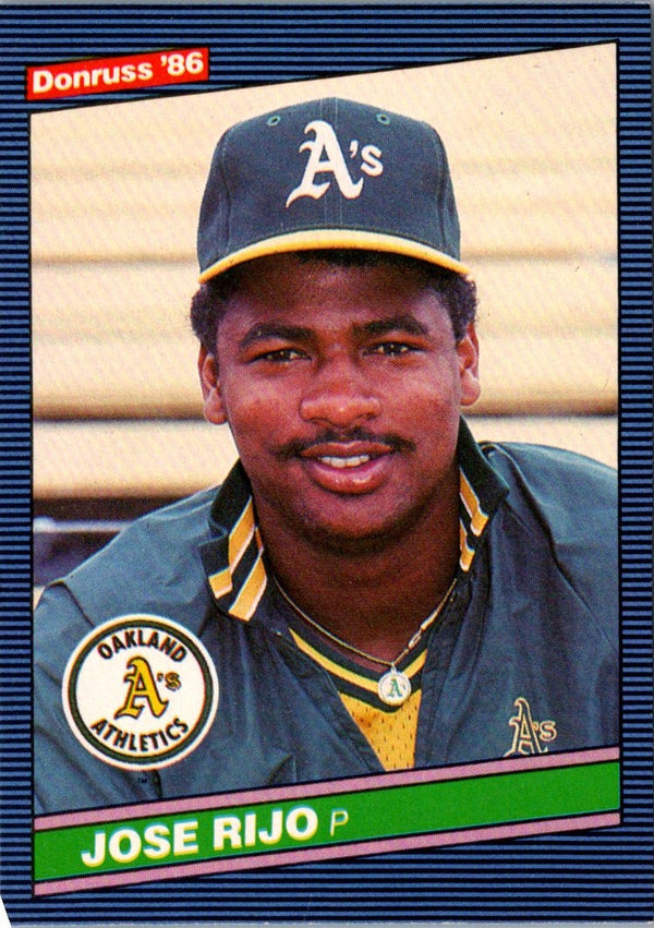 1986 Donruss Jose Rijo #522