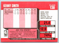 1989 Fleer Kenny Smith #138