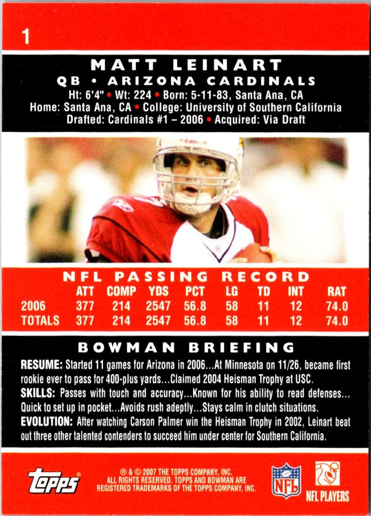 2007 Topps Matt Leinart