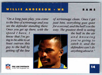 1991 ProLine Willie Anderson #14