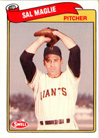 1989 Swell Baseball Greats Sal Maglie #99