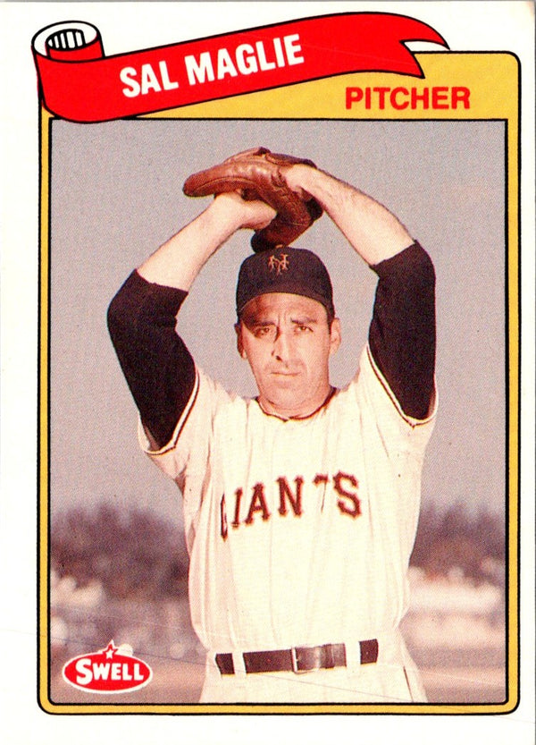 1989 Swell Baseball Greats Sal Maglie #99
