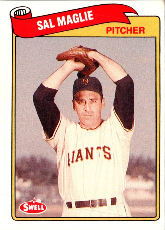 1989 Swell Baseball Greats Sal Maglie #99