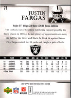 2007 Upper Deck First Edition Justin Fargas #71