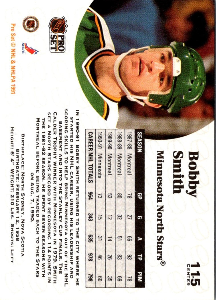1991 Pro Set Bobby Smith
