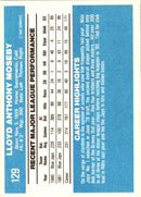 1982 Donruss Lloyd Moseby