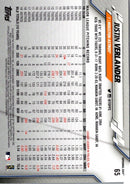 2020 Topps Opening Day Justin Verlander