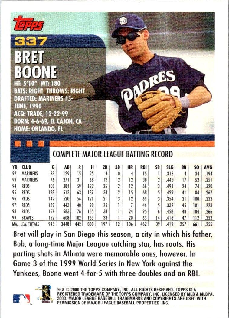 2000 Topps Bret Boone