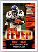 2000 Topps Season Opener Football Fever Terrell Davis