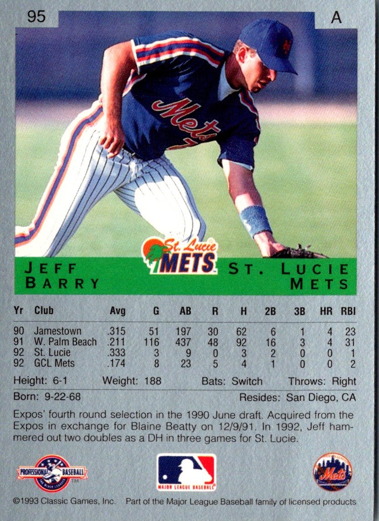 1993 Classic Best Jeff Barry
