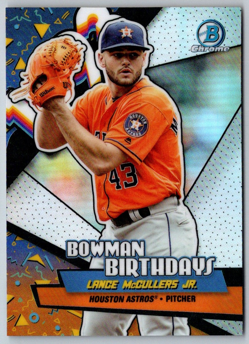 2018 Bowman Chrome Birthdays Lance McCullers Jr.