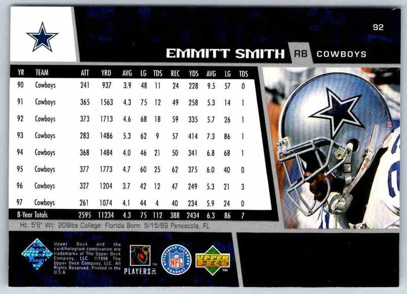 1998 Upper Deck Emmitt Smith