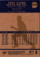 2002 Fleer Tradition Update Tony Clark #U200