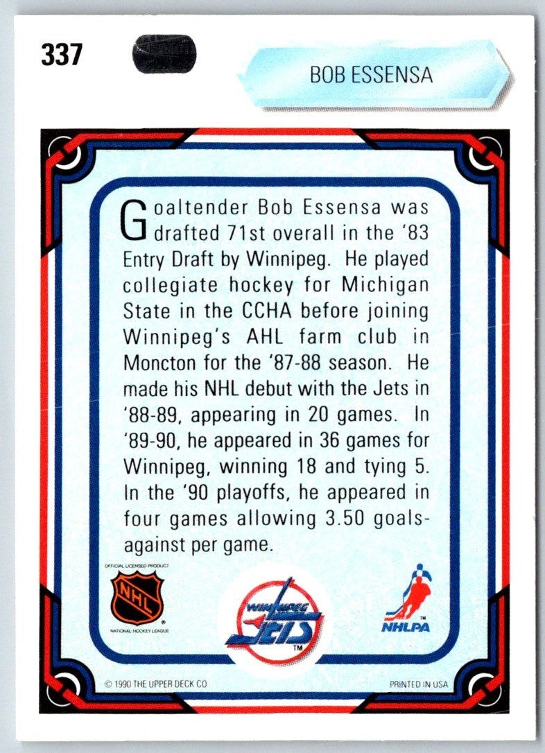 1990 Upper Deck Bob Essensa