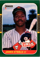 1987 Donruss The Rookies Jim Steels