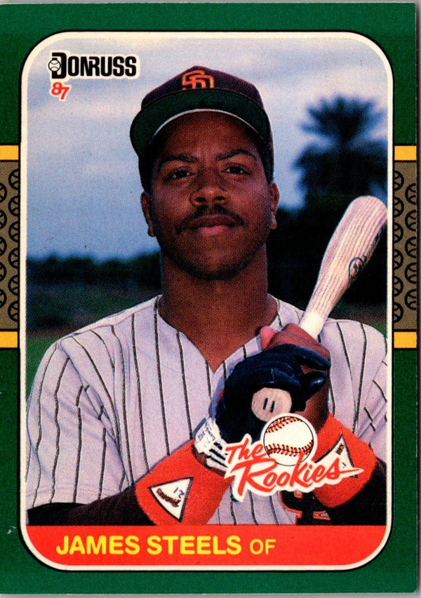 1987 Donruss The Rookies Jim Steels #50