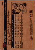 2001 Fleer Tradition Glossy James Allen #99