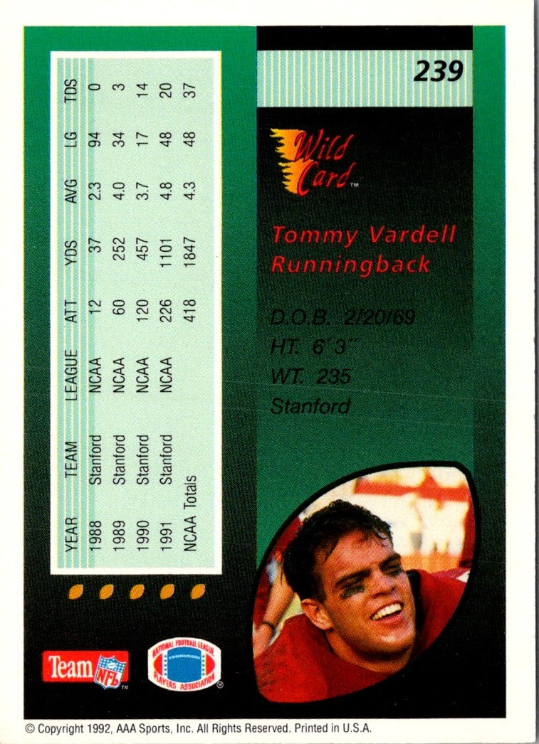 1992 Wild Card Tommy Vardell