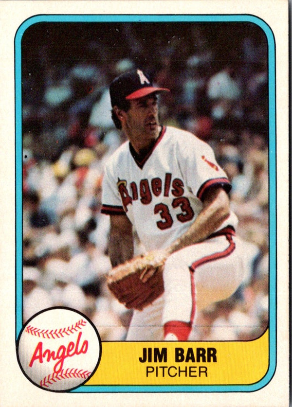 1981 Fleer Jim Barr #287