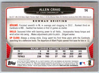 2013 Bowman Allen Craig #14