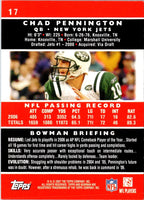 2007 Bowman Chad Pennington #17