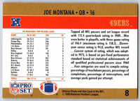 1990 Pro Set Joe Montana #8
