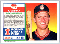 1991 Score Tim Costo #680 Rookie
