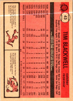 1981 O-Pee-Chee Tim Blackwell #43