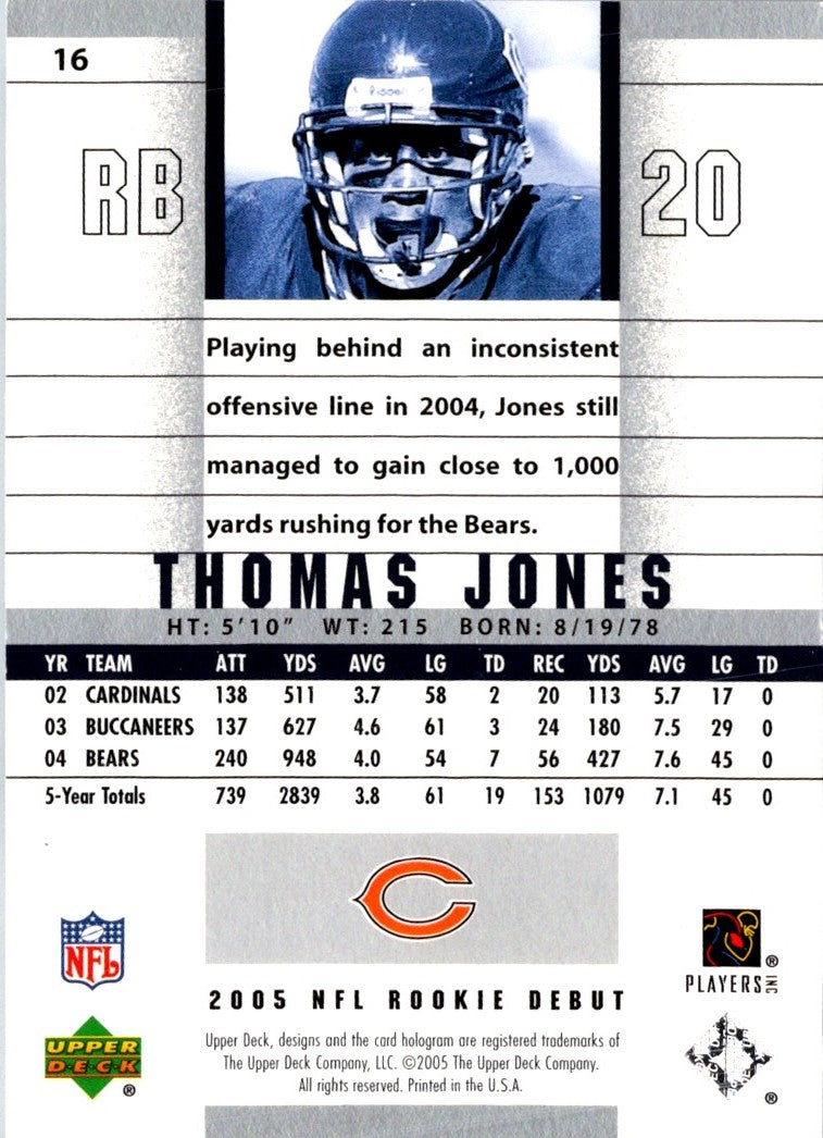 2004 Upper Deck Legends Thomas Jones