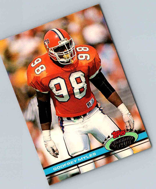 1991 Topps Stadium Club Football Godfrey Myles #378