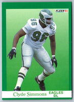 1991 Fleer Clyde Simmons #332