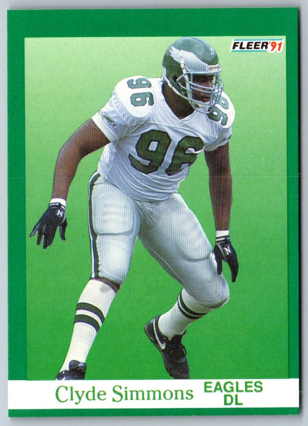 1991 Fleer Clyde Simmons #332