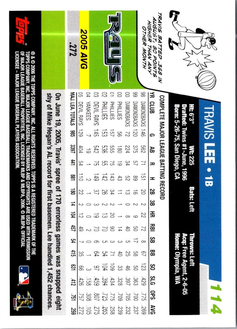 2006 Topps Travis Lee