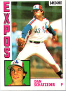 1984 O-Pee-Chee Dan Schatzeder
