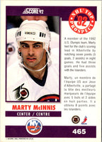 1992 Score Canadian Marty McInnis #465