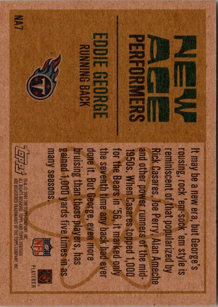 2001 Topps Heritage New Age Performers Eddie George