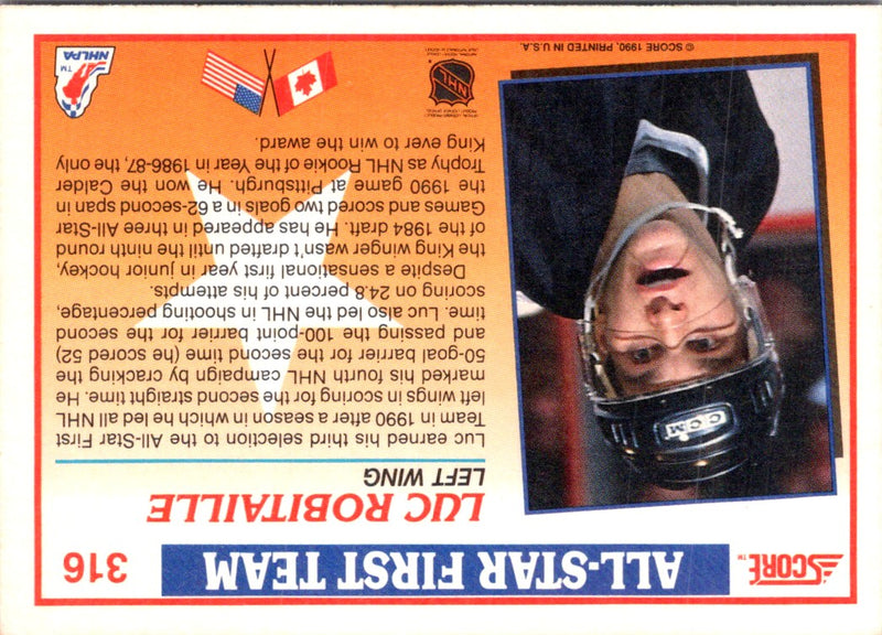 1990 Score Luc Robitaille