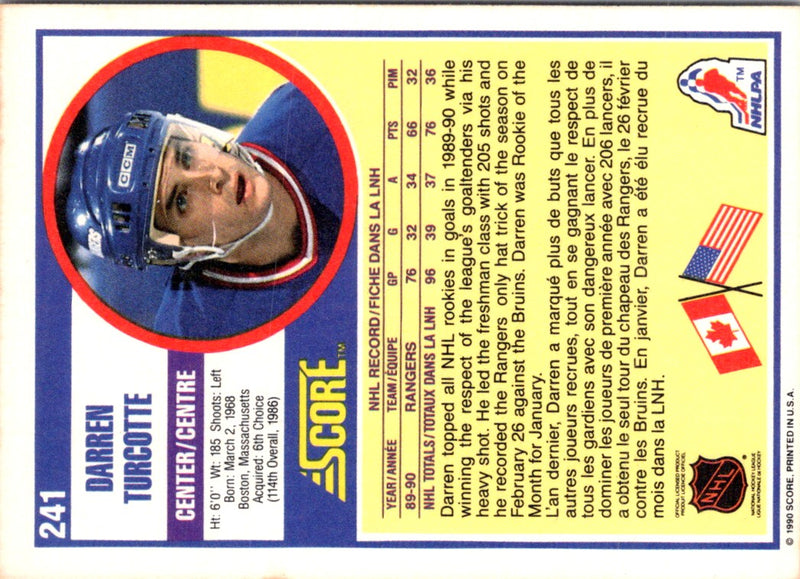 1990 Score American Darren Turcotte