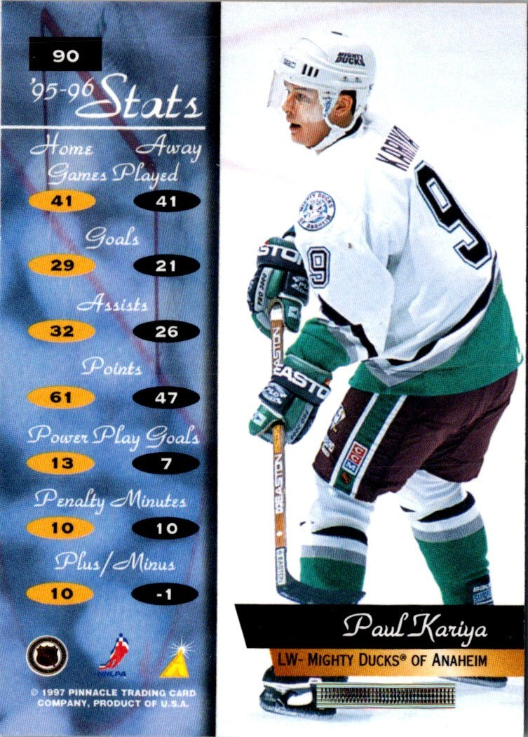 1996 Zenith Paul Kariya