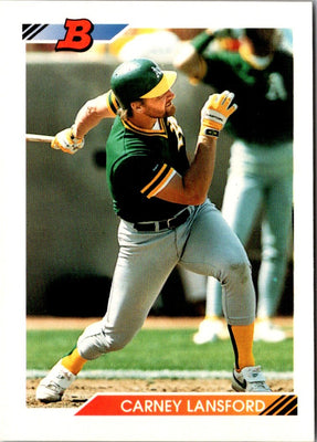 1992 Bowman Carney Lansford #78