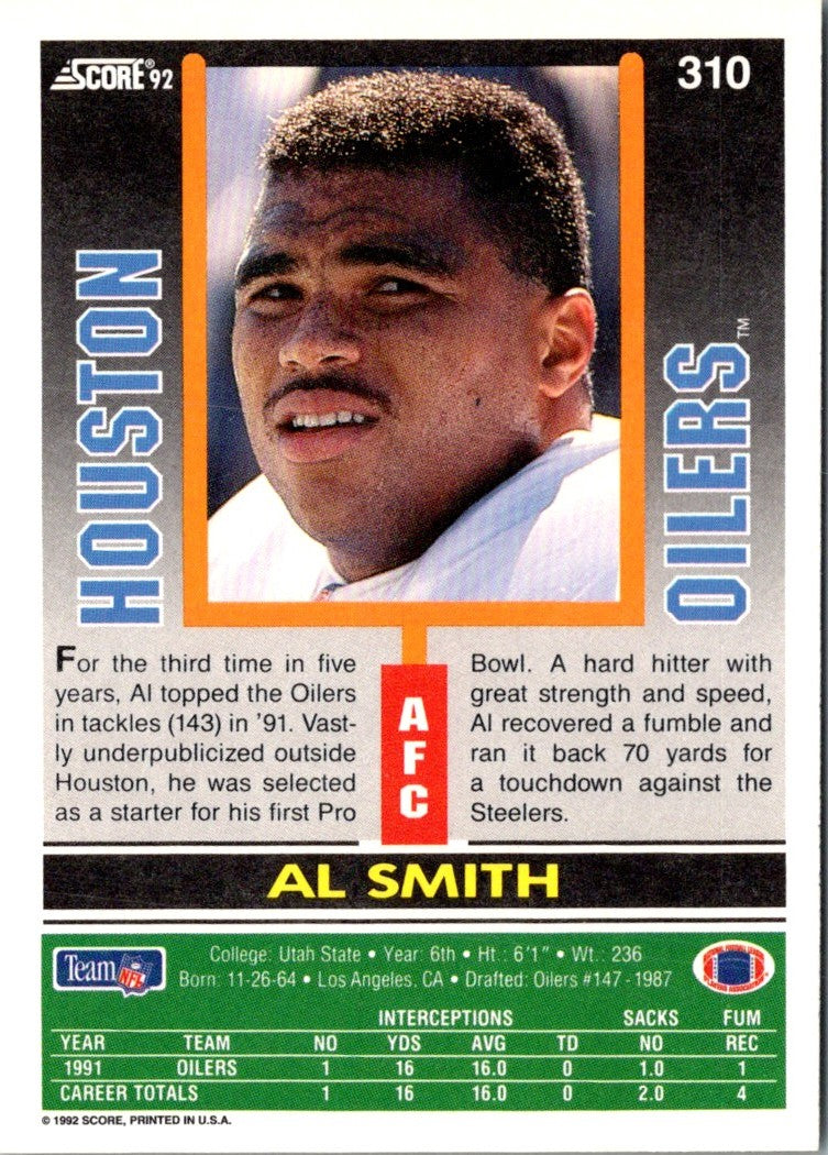1992 Score Al Smith