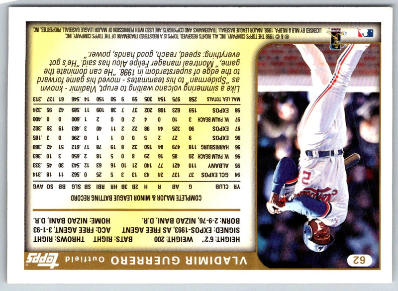 1999 Topps Vladimir Guerrero