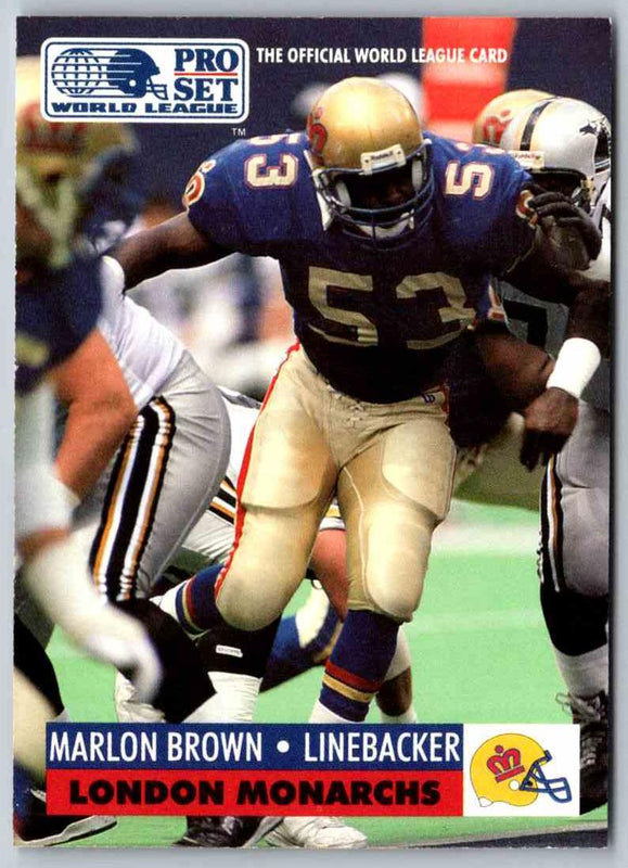 1991 Proset World League Marlon Brown #74