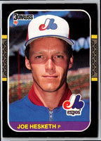 1987 Donruss Joe Hesketh #62